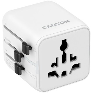 CANYON Adapter Podróżny OnTour One EU/UK/US/AUS Biały