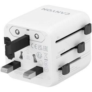 CANYON Adapter Podróżny OnTour One EU/UK/US/AUS Biały
