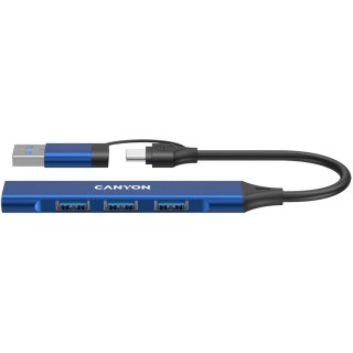 CANYON HUB DS-02 4 w 1 USB-A/C Niebieski