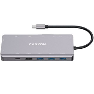 CANYON HUB DS-12 13 w 1 4k USB-C Szary