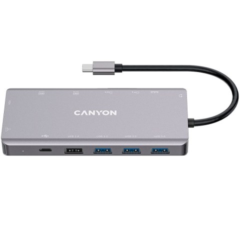 CANYON HUB DS-12 13 w 1 4k USB-C Szary