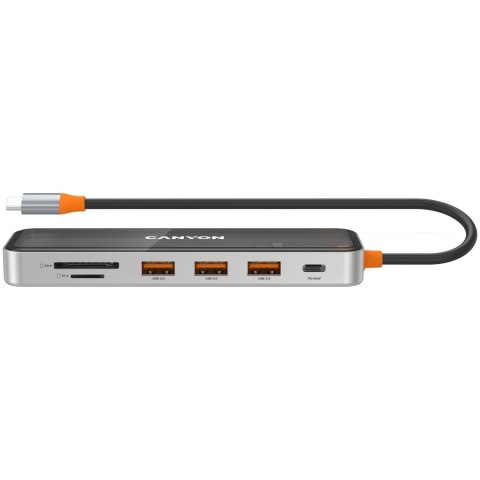 CANYON HUB DS-13 7 w 1 4k USB-C Transparentny