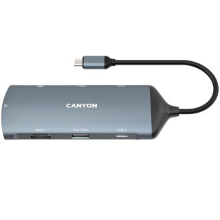 CANYON HUB DS-15 8 w 1 4k USB-C Szary
