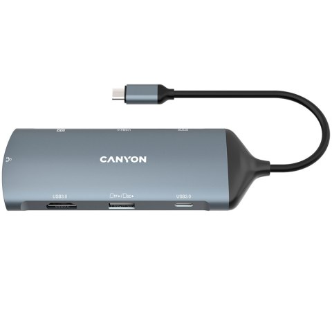 CANYON HUB DS-15 8 w 1 4k USB-C Szary