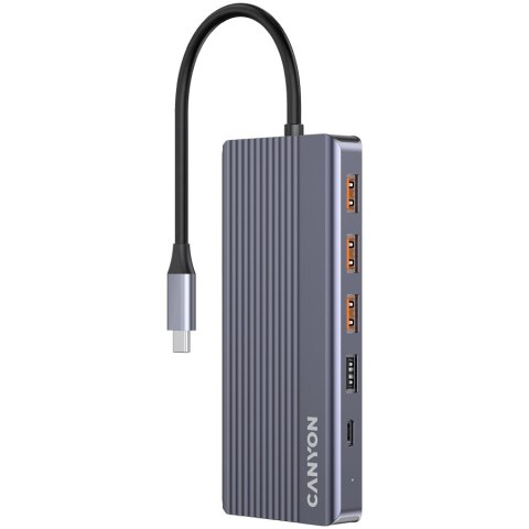 CANYON HUB DS-16 13 w 1 4k USB-C Szary