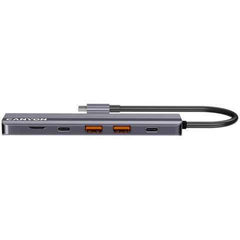 CANYON HUB DS-17 6 w 1 4k USB-C Szary