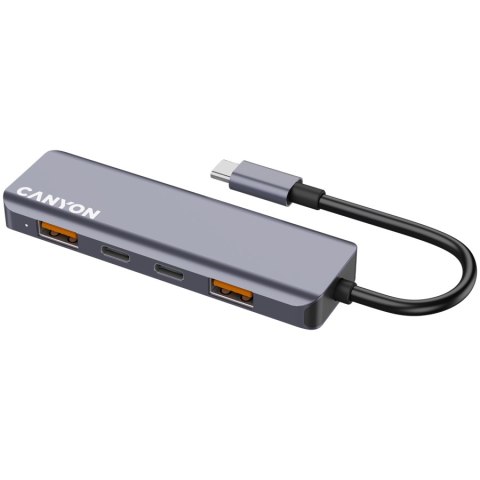 CANYON HUB DS-18 5 w 1 USB-C Szary