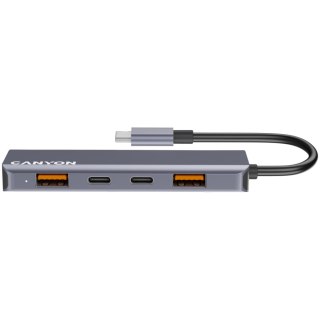CANYON HUB DS-18 5 w 1 USB-C Szary