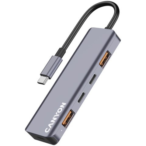 CANYON HUB DS-18 5 w 1 USB-C Szary