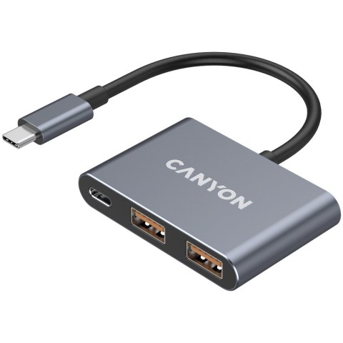 CANYON HUB DS-3 3 w 1 USB-C Ciemnoszary