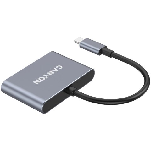 CANYON HUB DS-3 3 w 1 USB-C Ciemnoszary
