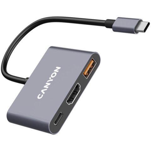 CANYON HUB DS-4 3 w 1 USB-C Szary