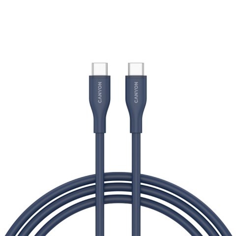 CANYON Kabel CC60SC10 C-C 60W 1m Silikonowy Granatowy