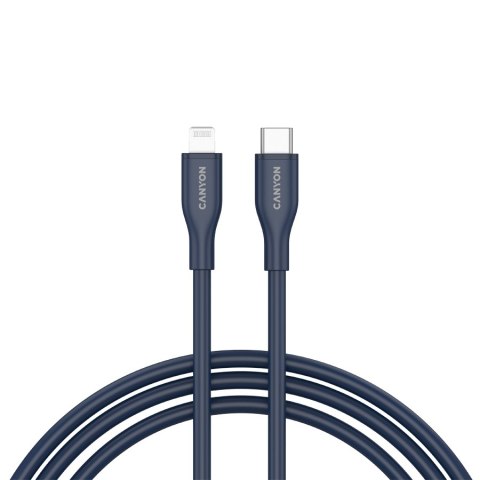 CANYON Kabel CLNM60 C-L 60W MFI 1m Silikonowy Niebieski