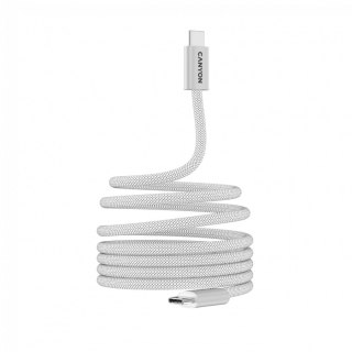 CANYON Kabel OnWire 60MG C-C 60W Magnes w oplocie 1m Biały