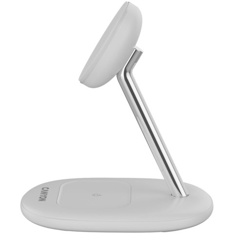 CANYON Ładowarka bezprz. WCS-205 15W Qi2 2w1 Bez adaptera Biała