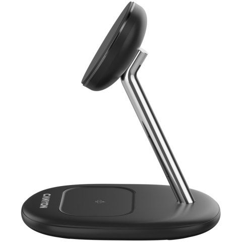 CANYON Ładowarka bezprz. WCS-205 15W Qi2 2w1 Bez adaptera Czarna