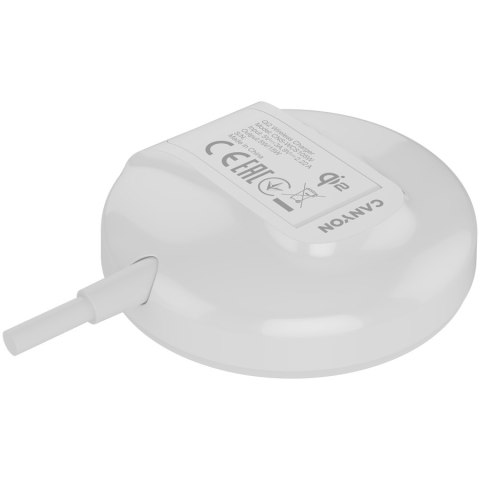 CANYON Ładowarka bezprzewodowa WS-105 15W Qi2 Biała