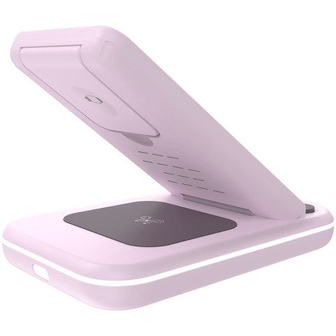 CANYON Ładowarka bezprzewodowa WS-304 15W 3w1 Iced Pink