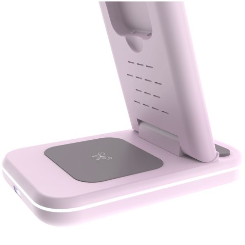 CANYON Ładowarka bezprzewodowa WS-304 15W 3w1 Iced Pink