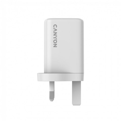 CANYON Ładowarka sieciowa CU45AC GaN 45W 2xPD UK Biała