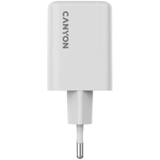 CANYON Ładowarka sieciowa CU45CC GaN 45W 2xPD EU Biała