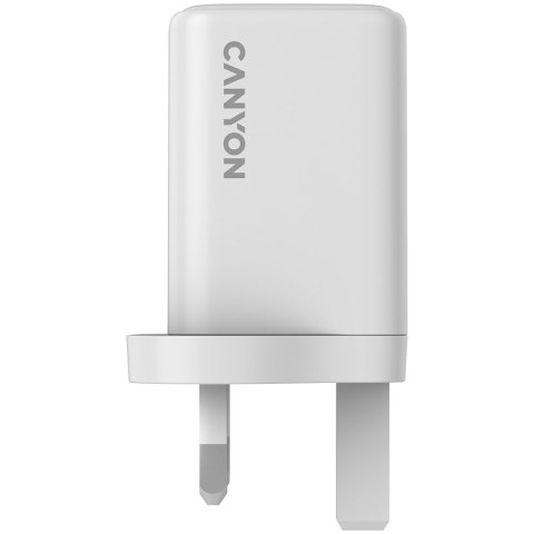 CANYON Ładowarka sieciowa CU65ACC GaN 65W 2xPD 1xQC UK Biała