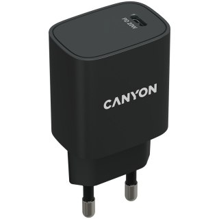 CANYON Ładowarka sieciowa H-20-02 PD 20W USB-C Czarna
