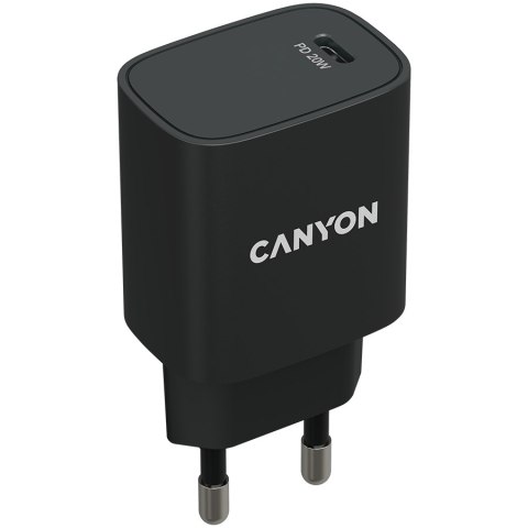 CANYON Ładowarka sieciowa H-20-02 PD 20W USB-C Czarna