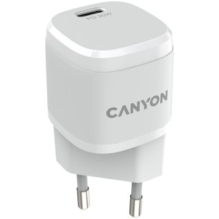 CANYON Ładowarka sieciowa H-20-05 PD 20W USB-C Biała
