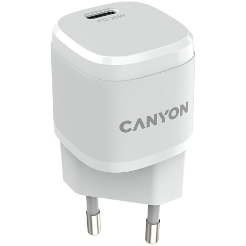 CANYON Ładowarka sieciowa H-20-05 PD 20W USB-C Biała