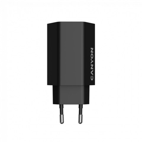 CANYON Ładowarka sieciowa HEXAGON 65 GaN 65W 2xPD 1xQC EU Czarna