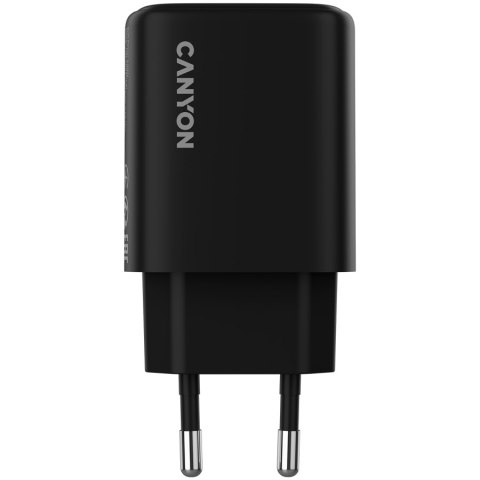 CANYON Ładowarka sieciowa OnCharge 200 20W 1xPD 1xQC EU Czarna