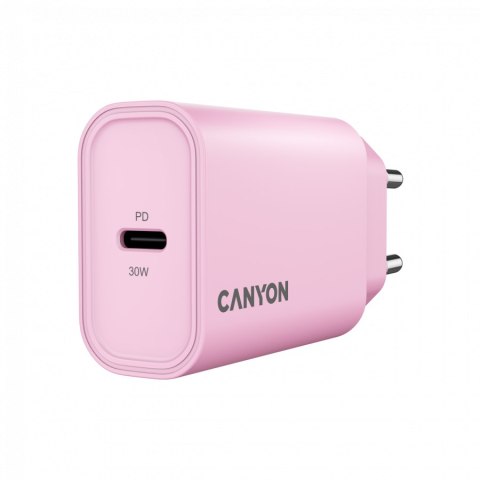 CANYON Ładowarka sieciowa OnCharge 30CL 30W 1xPD EU Różowa