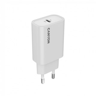 CANYON Ładowarka sieciowa OnCharge 30CL 30W 1xPD UK Biała