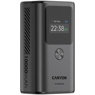 CANYON Powerbank OnPower 130 TFT 10000 mAh PD30W Grafitowy