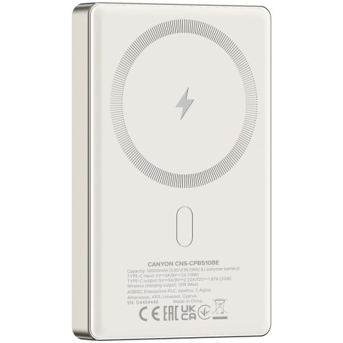 CANYON Powerbank OnPower 510 slim MagSafe 10000 mAh PD20W