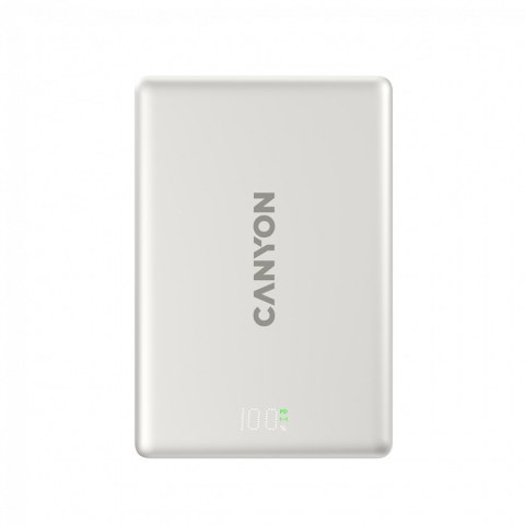 CANYON Powerbank OnPower 511 Magnet. PD 20W 10000mAh Beżowy