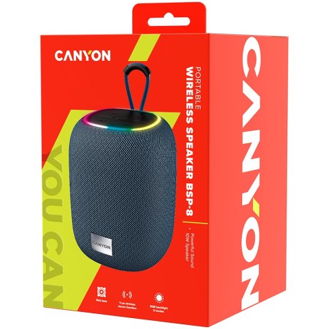 CANYON Głośnik Bluetooth BSP-8 10W Szary