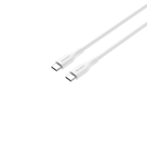 CANYON Kabel CC60SC10 C-C 60W 1m Silikonowy Biały