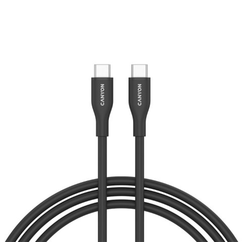 CANYON Kabel CC60SC10 C-C 60W 1m Silikonowy Czarny