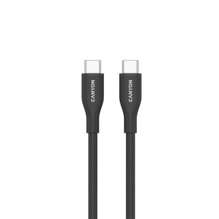 CANYON Kabel CC60SC10 C-C 60W 1m Silikonowy Czarny