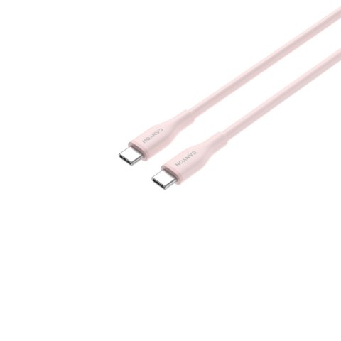 CANYON Kabel CC60SC10 C-C 60W 1m Silikonowy Różowo - Piaskowy