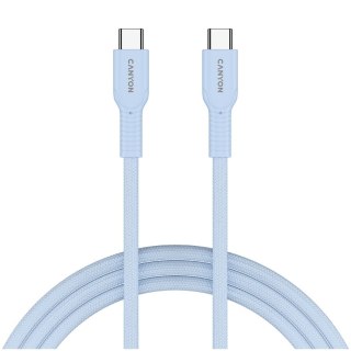 CANYON Kabel OnWire 60CL C-C 60W w oplocie 1m Niebieski