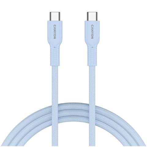 CANYON Kabel OnWire 60CL C-C 60W w oplocie 1m Niebieski