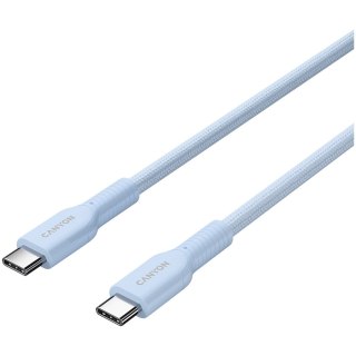 CANYON Kabel OnWire 60CL C-C 60W w oplocie 1m Niebieski
