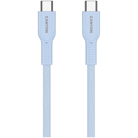 CANYON Kabel OnWire 60CL C-C 60W w oplocie 1m Niebieski