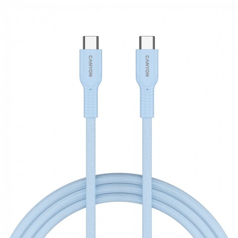 CANYON Kabel OnWire 60CL C-C 60W w oplocie 1m Niebieski