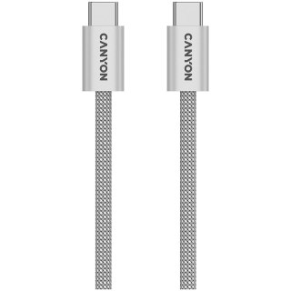 CANYON Kabel OnWire 60MG C-C 60W Magnes w oplocie 1m Szary