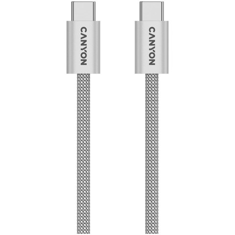 CANYON Kabel OnWire 60MG C-C 60W Magnes w oplocie 1m Szary